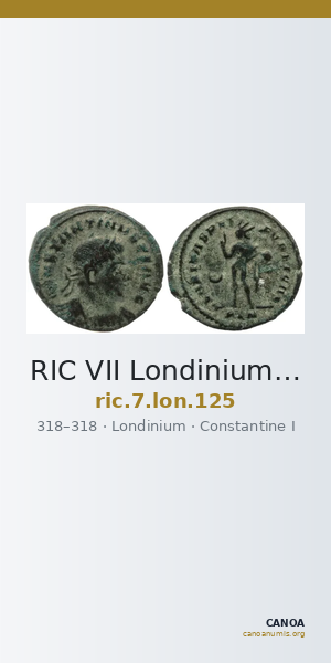 RIC VII Londinium 125 — CANOA