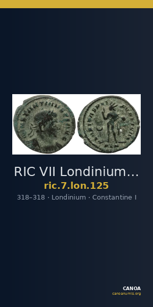 RIC VII Londinium 125 — CANOA