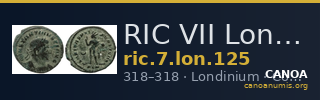 RIC VII Londinium 125 — CANOA