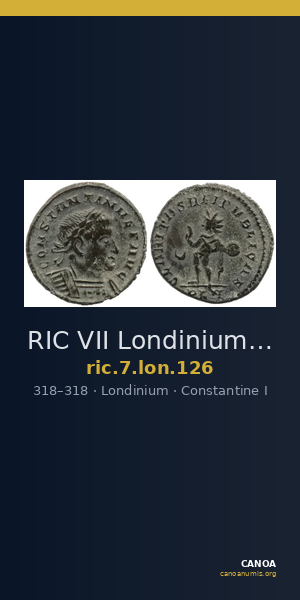 RIC VII Londinium 126 — CANOA