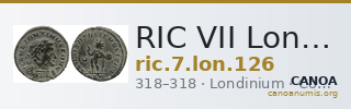 RIC VII Londinium 126 — CANOA