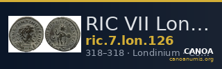 RIC VII Londinium 126 — CANOA