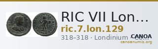 RIC VII Londinium 129 — CANOA