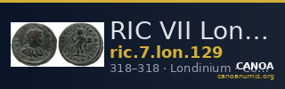 RIC VII Londinium 129 — CANOA