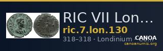 RIC VII Londinium 130 — CANOA