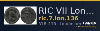 RIC VII Londinium 136 — CANOA