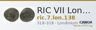 RIC VII Londinium 138 — CANOA