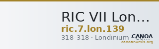 RIC VII Londinium 139 — CANOA