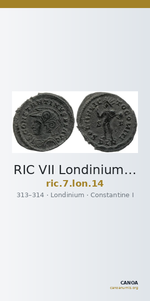 RIC VII Londinium 14 — CANOA