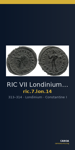 RIC VII Londinium 14 — CANOA