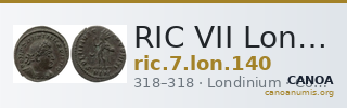RIC VII Londinium 140 — CANOA