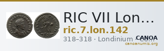 RIC VII Londinium 142 — CANOA