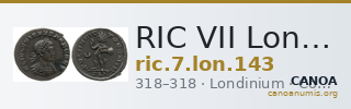 RIC VII Londinium 143 — CANOA