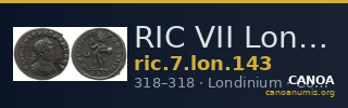 RIC VII Londinium 143 — CANOA