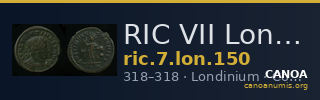 RIC VII Londinium 150 — CANOA