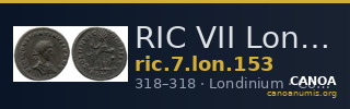 RIC VII Londinium 153 — CANOA