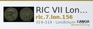 RIC VII Londinium 156 — CANOA