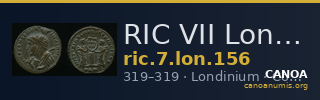 RIC VII Londinium 156 — CANOA