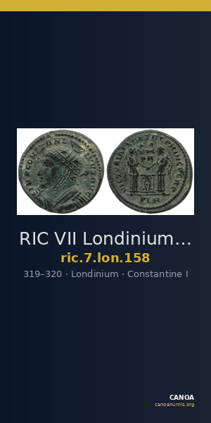 RIC VII Londinium 158 — CANOA