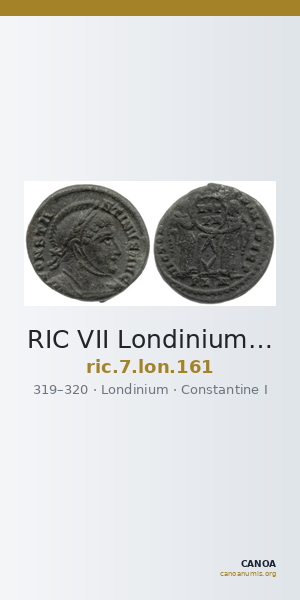 RIC VII Londinium 161 — CANOA