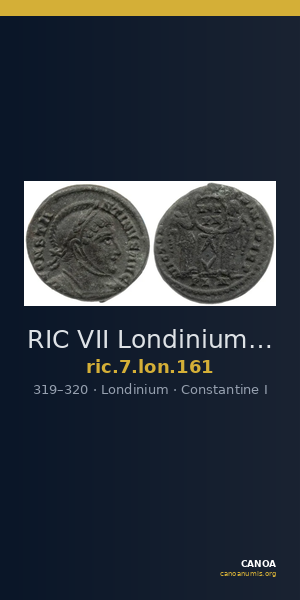 RIC VII Londinium 161 — CANOA