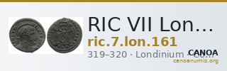 RIC VII Londinium 161 — CANOA