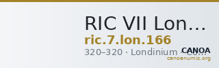 RIC VII Londinium 166 — CANOA