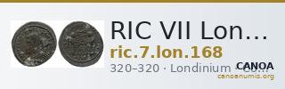 RIC VII Londinium 168 — CANOA