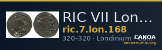 RIC VII Londinium 168 — CANOA