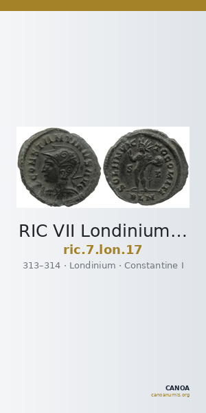 RIC VII Londinium 17 — CANOA