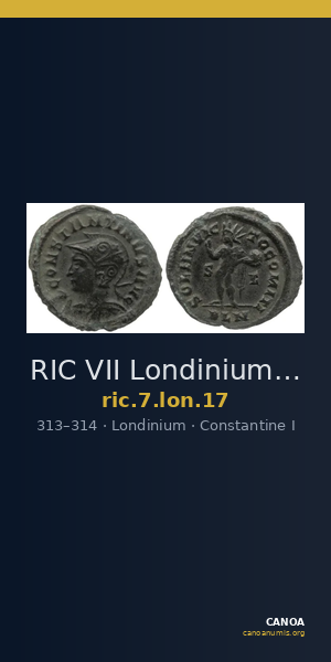 RIC VII Londinium 17 — CANOA