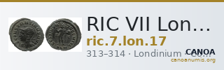 RIC VII Londinium 17 — CANOA