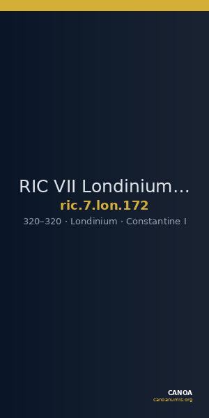 RIC VII Londinium 172 — CANOA