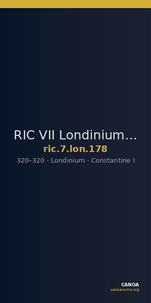 RIC VII Londinium 178 — CANOA