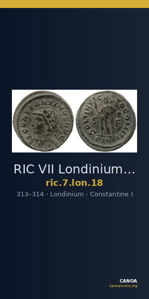 RIC VII Londinium 18 — CANOA