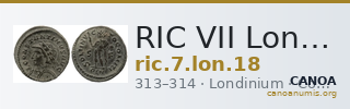 RIC VII Londinium 18 — CANOA