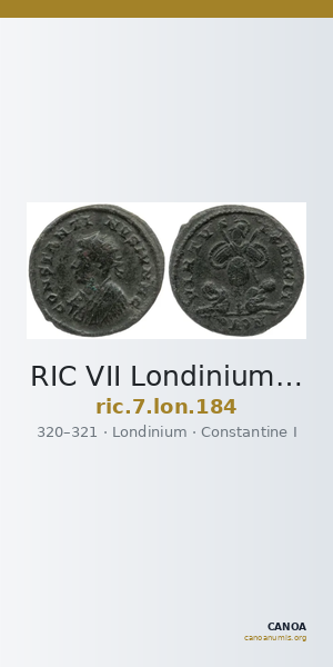 RIC VII Londinium 184 — CANOA