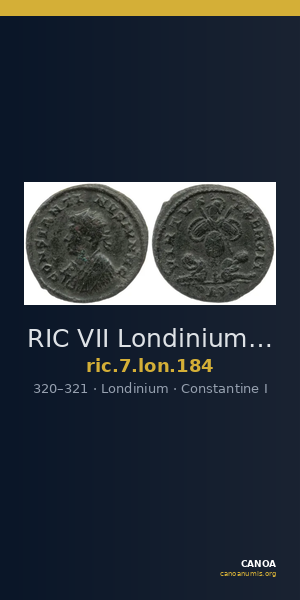 RIC VII Londinium 184 — CANOA