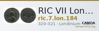 RIC VII Londinium 184 — CANOA