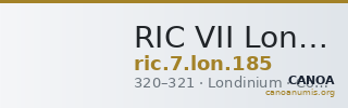 RIC VII Londinium 185 — CANOA