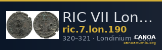 RIC VII Londinium 190 — CANOA