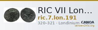 RIC VII Londinium 191 — CANOA