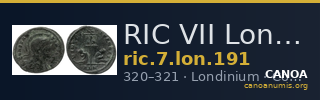 RIC VII Londinium 191 — CANOA