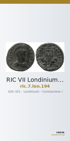 RIC VII Londinium 194 — CANOA