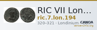 RIC VII Londinium 194 — CANOA