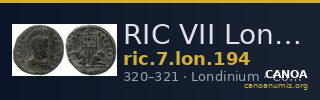 RIC VII Londinium 194 — CANOA