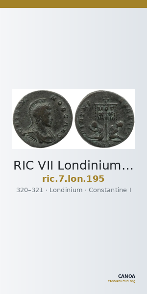 RIC VII Londinium 195 — CANOA