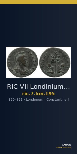 RIC VII Londinium 195 — CANOA