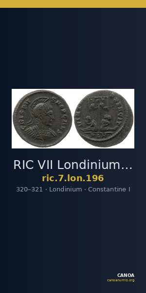 RIC VII Londinium 196 — CANOA