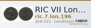 RIC VII Londinium 196 — CANOA